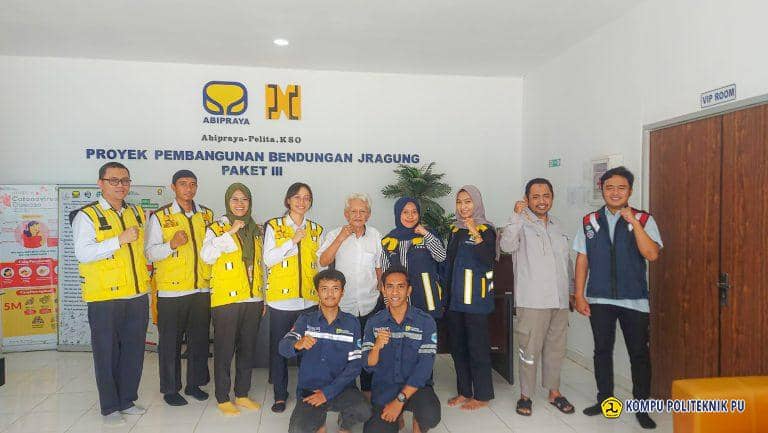 Mahasiswa Politeknik Pekerjaan Umum Mengikuti Program Magang di Proyek Bendungan