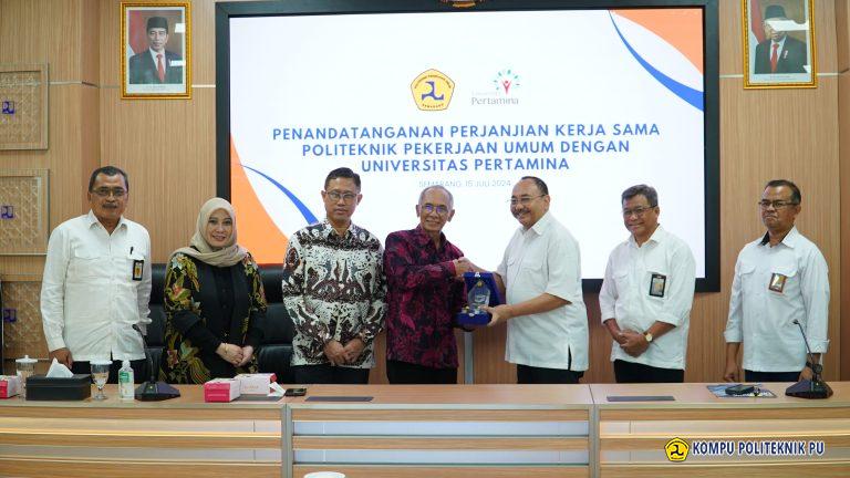 Penandatanganan Perjanjian Kerjasama antara Politeknik Pekerjaan Umum dengan Universitas Pertamina