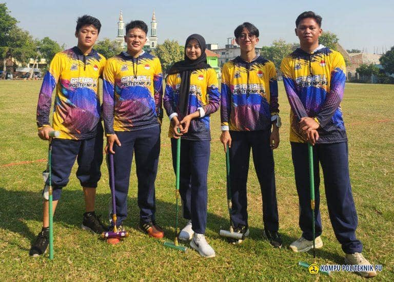 Team Gateball Politeknik Pekerjaan Umum Mengikuti Pertandingan Latber Semarang Series IV