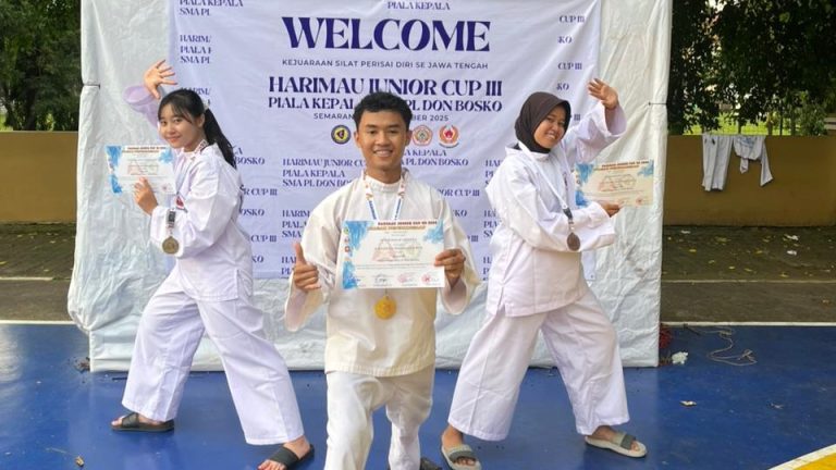 Tiada Henti Ukir Prestasi, Mahasiswa PUtech Sabet Medali di Kejuaraan Silat Perisai Diri Harimau Junior Cup se-Jawa Tengah