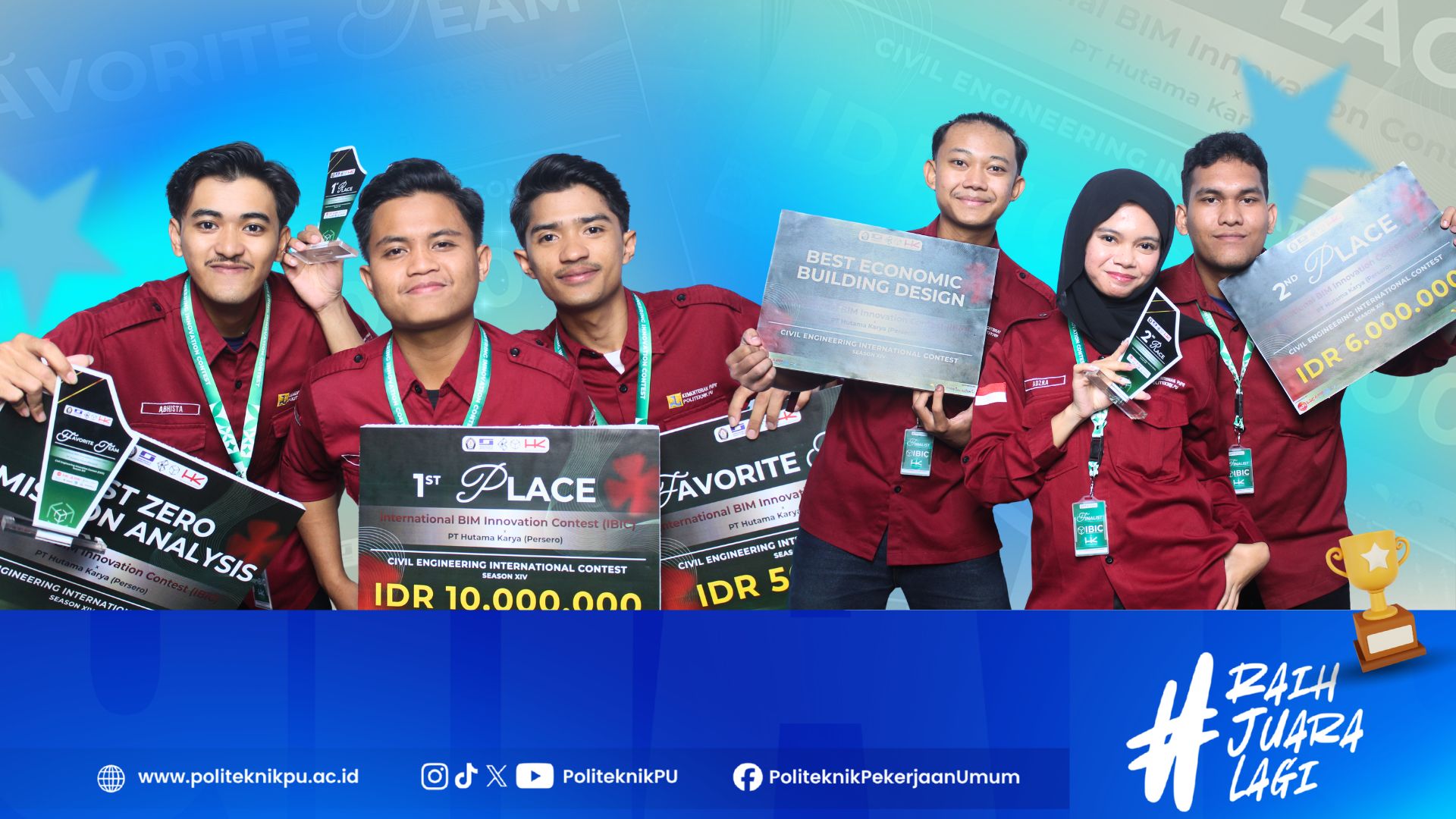 Mahasiswa PUtech Dominasi Juara di International BIM Innovation Contest
